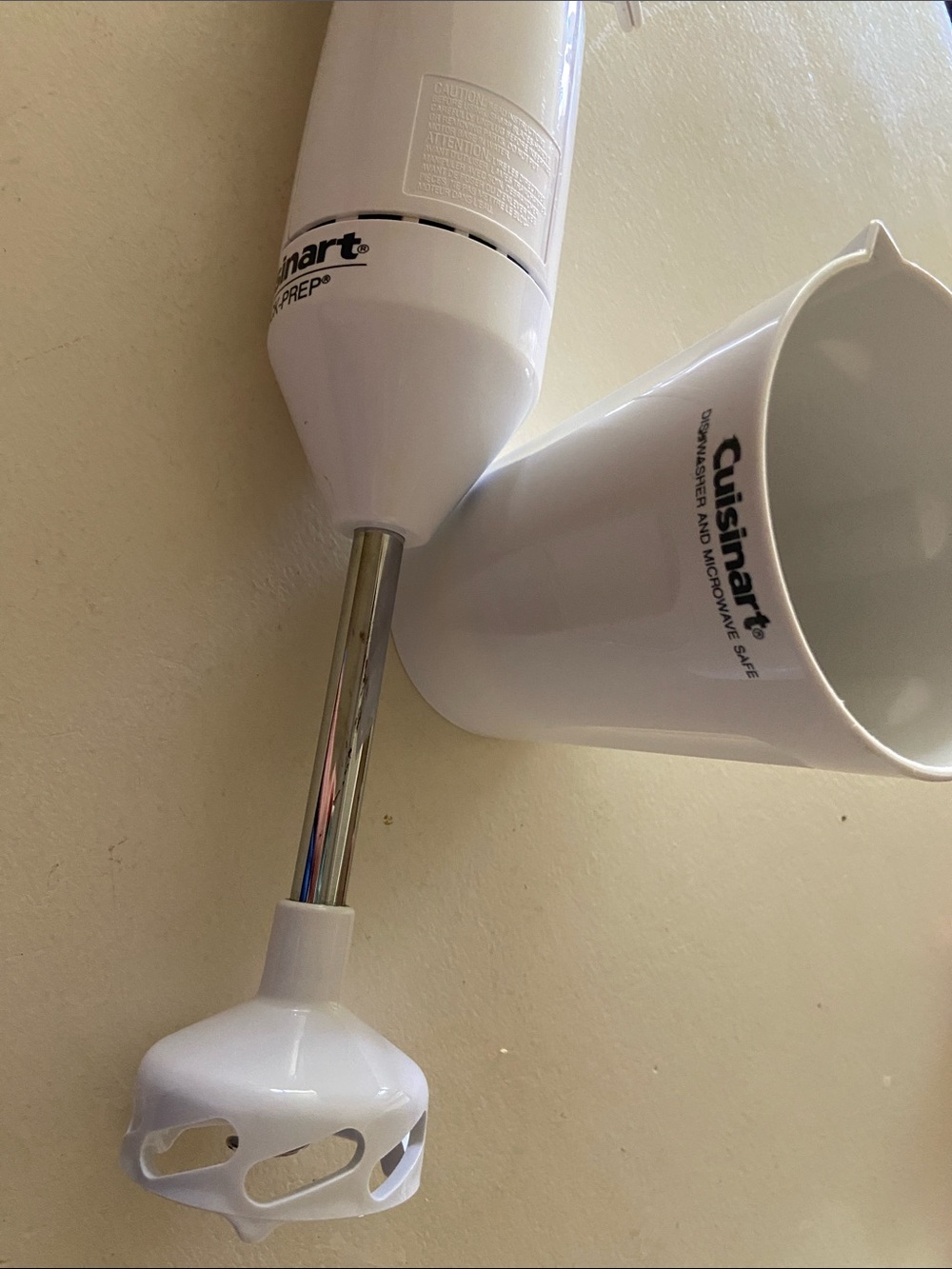 Cuisinart Quick Prep Hand Blender Immersion Stirrer Blender White
